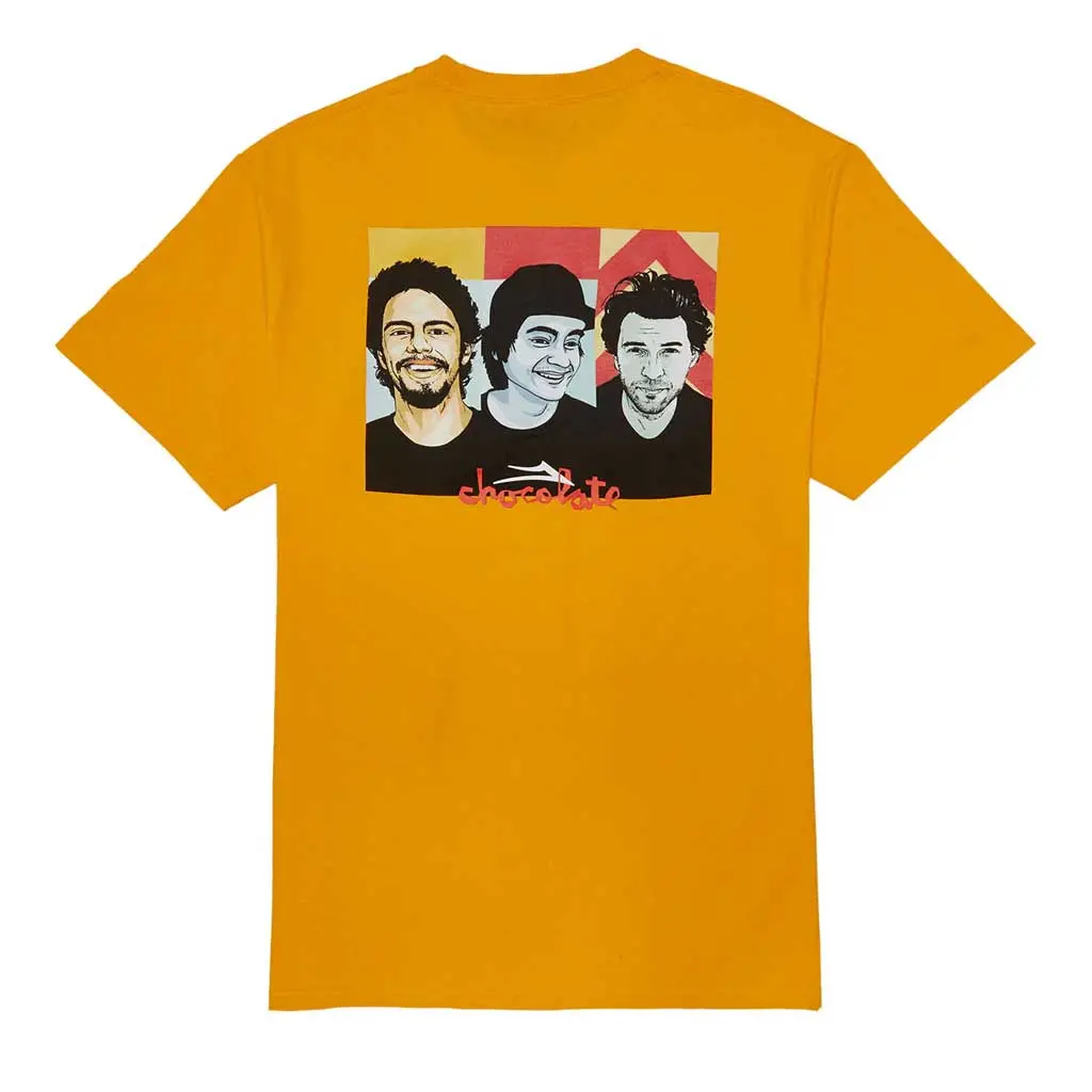Lakai X Chocolate Portrait Tee - Gold 1