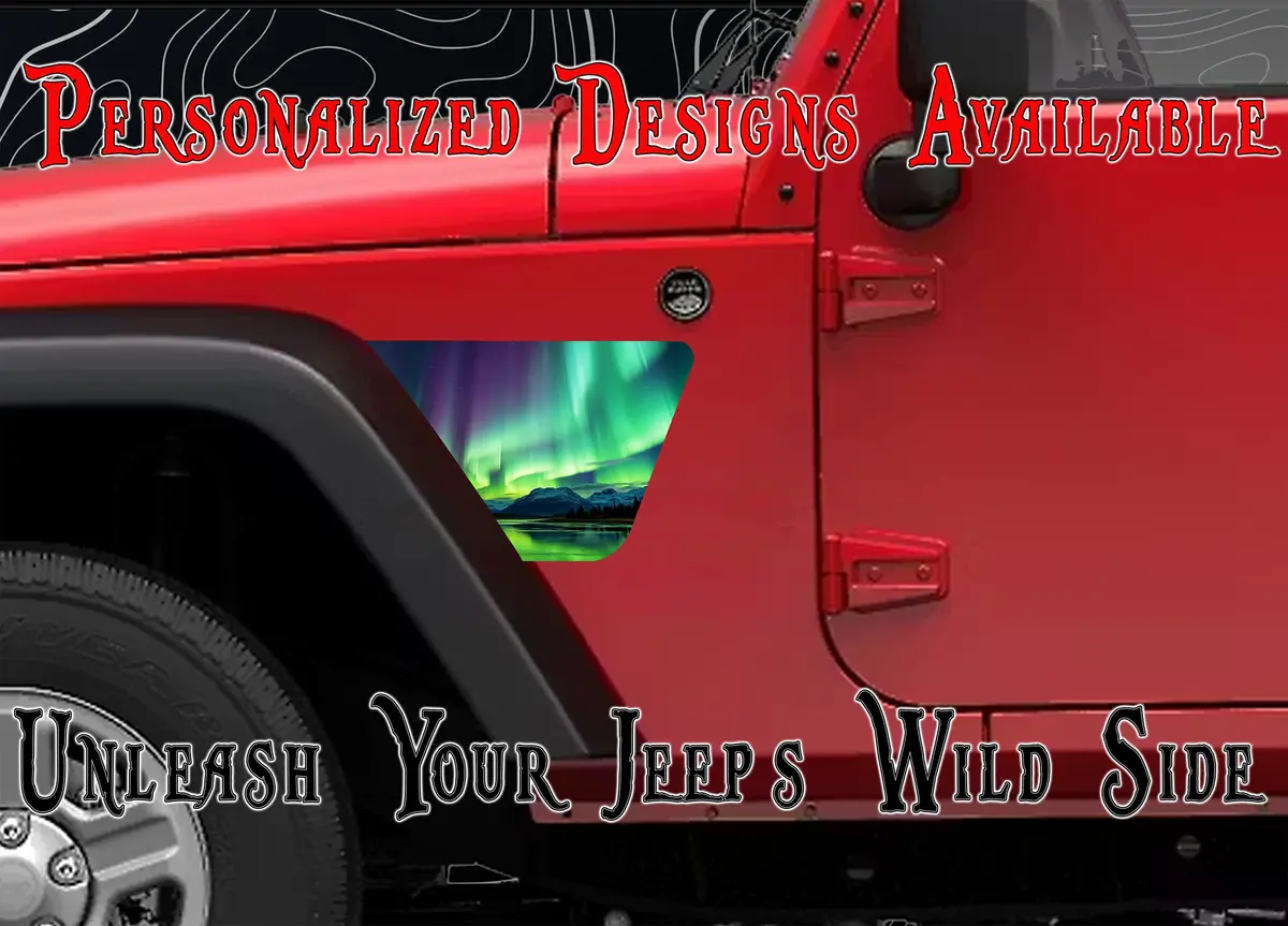 Northern Lights Jk Fender Decals Fits 2007-2018 1