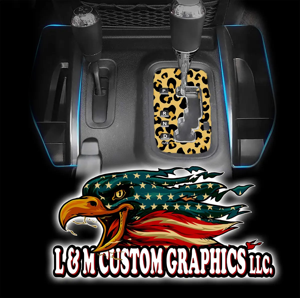 Leopards Print Jk Shifter Decal 1