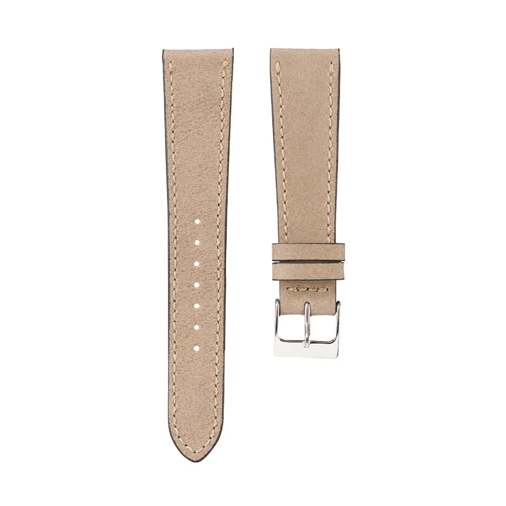 Light Grey Vintage Nubuck Calfskin Strap 1