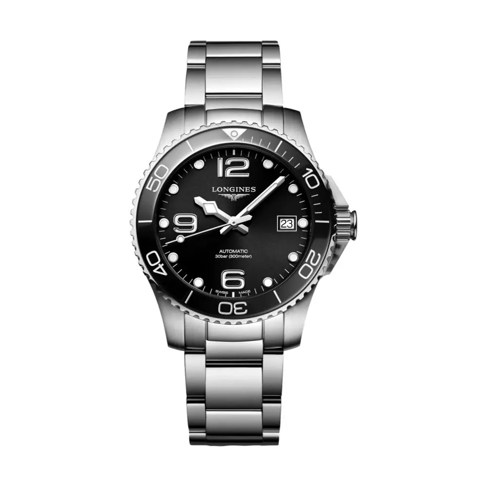 Hydroconquest 39Mm - Black On Bracelet 1