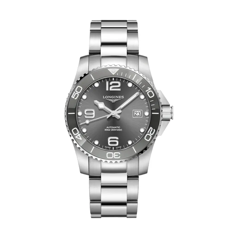 Hydroconquest 41Mm - Sunray Grey On Bracelet 1