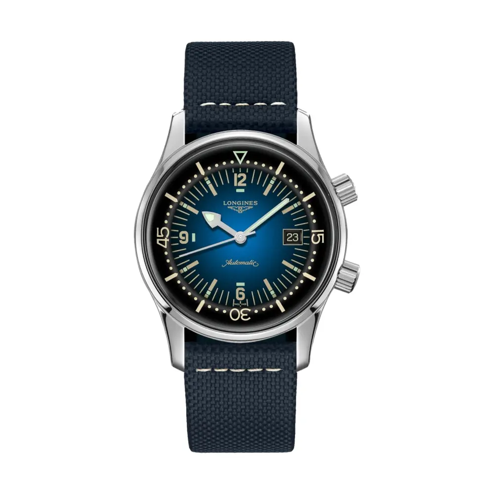 Legend Diver 42Mm - Blue On Leather Strap 1