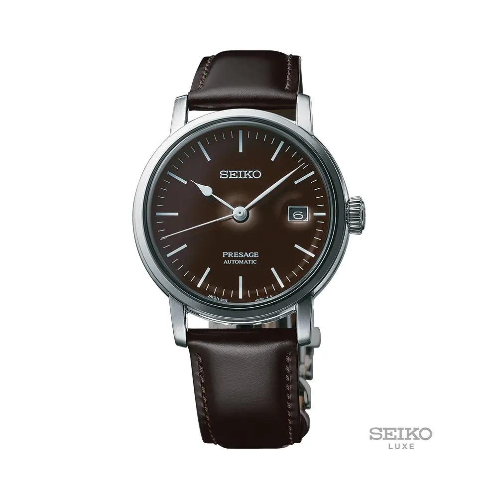 Spb115 Presage 39.9Mm - Brown On Leather Strap 1