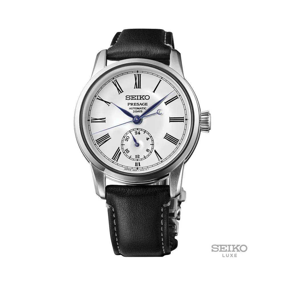 Spb495 Presage 40.2Mm - White On Leather Strap 1