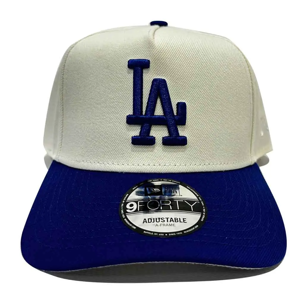 New Era La Dodgers 940 A-Frame Snapback Hat - Chrome/Royal 1
