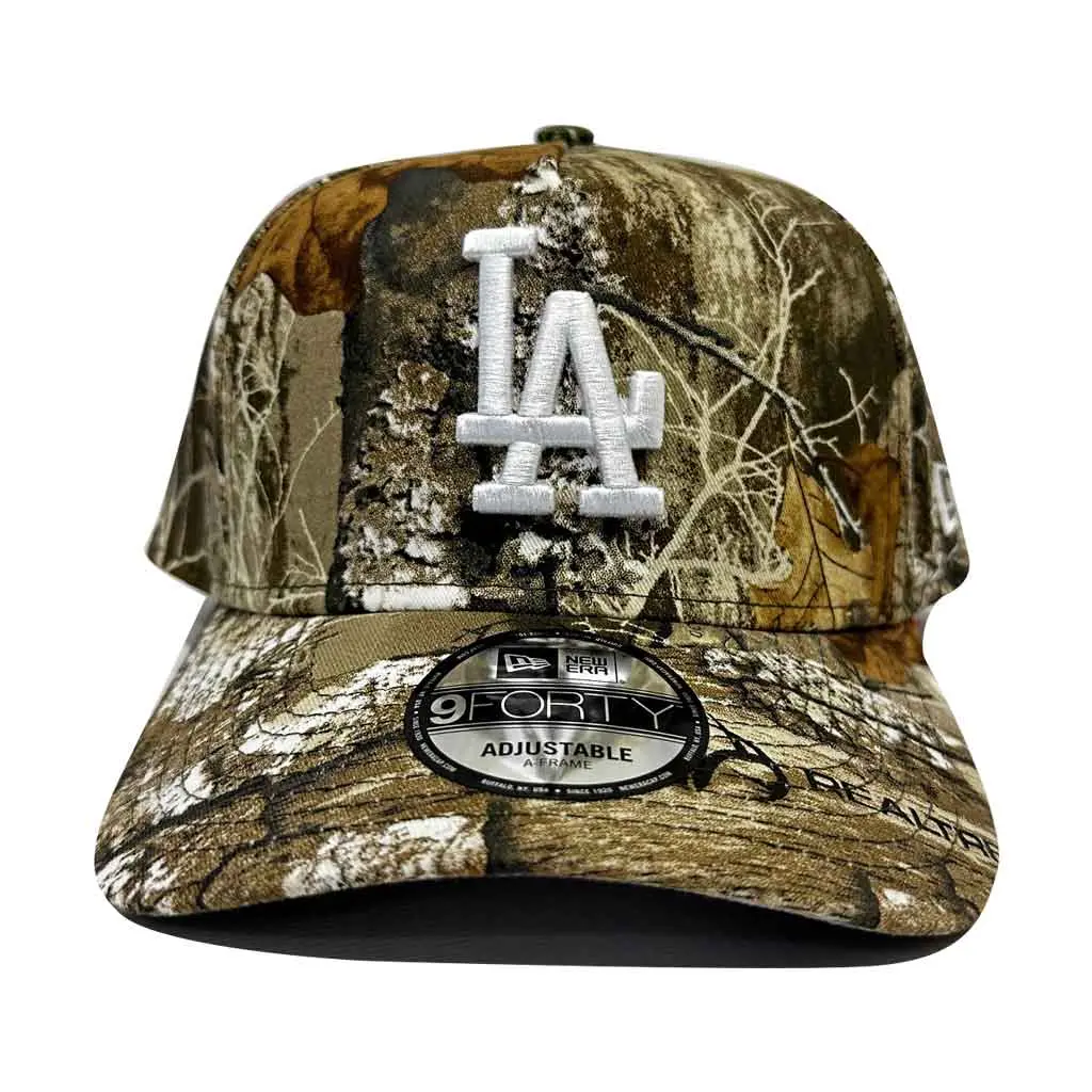 New Era La Dodgers 940 A-Frame Crown Snapback Hat - Real Tree Camo 1