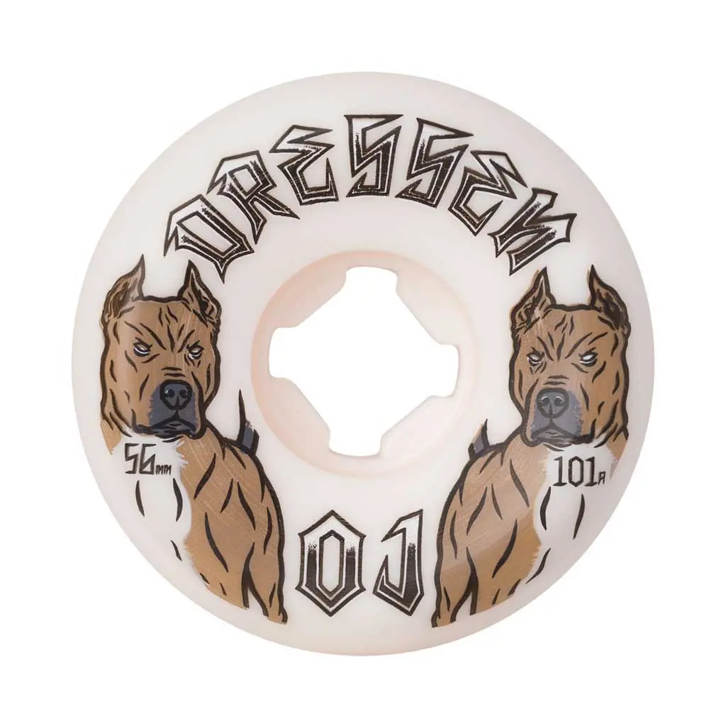 Oj 56Mm Dressen Pit Elite Mini Combo Wheel - White 1