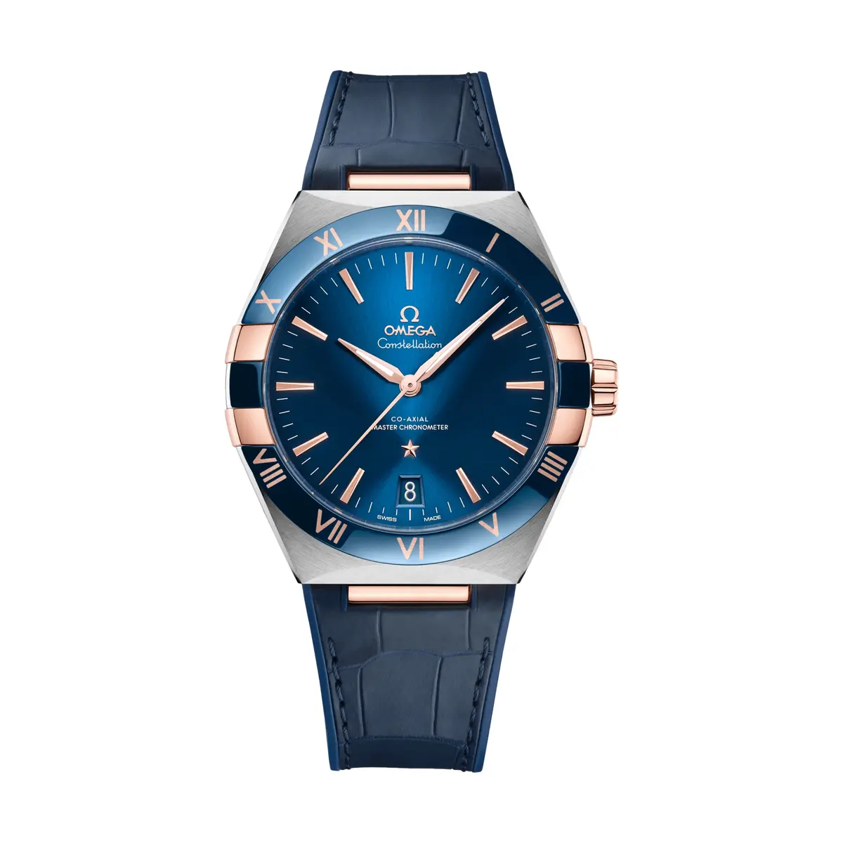 Constellation 41Mm - Blue On Leather Strap 1