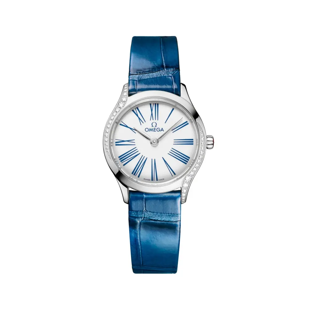 De Ville Mini Trésor Diamond Quartz 26Mm - White On Strap 1