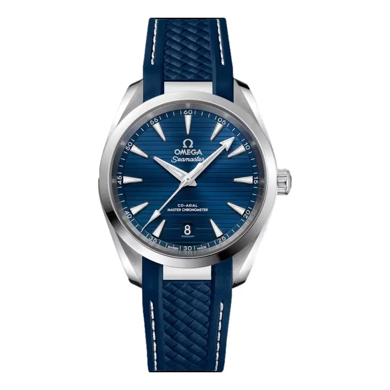 Seamaster Aqua Terra 150M 38Mm - Blue On Rubber Strap 1