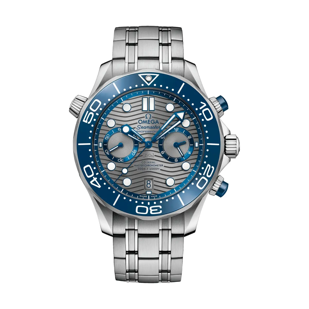 Seamaster Diver 300M 44Mm - Grey Dial W/ Blue Bezel On Bracelet 1