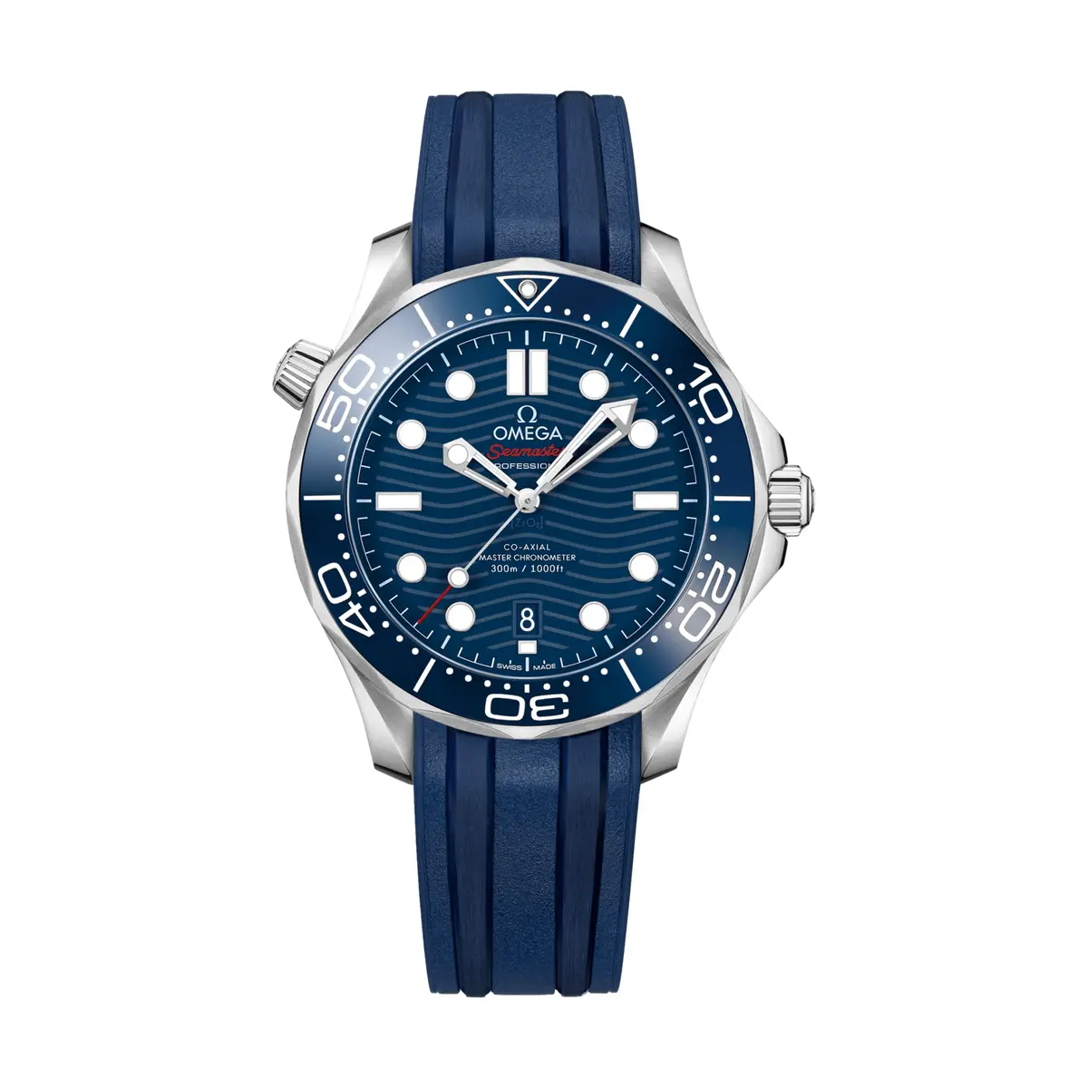 Seamaster Diver 300M 42Mm - Blue On Rubber Strap 1