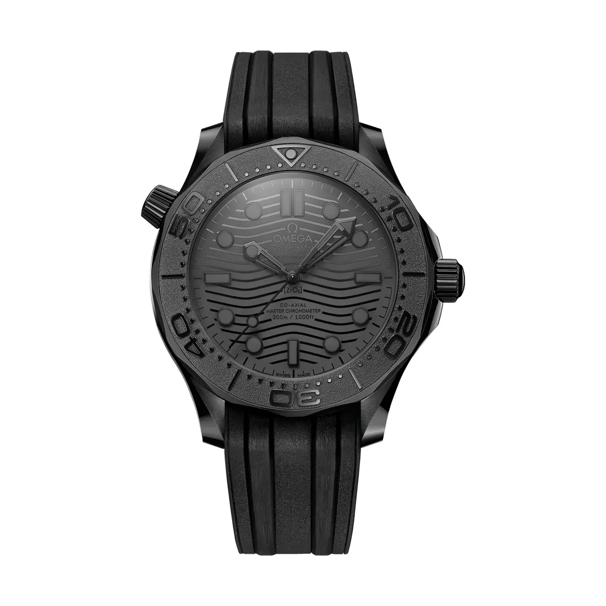 Seamaster Diver 300M Ceramic 43.5Mm - Black On Rubber Strap 1