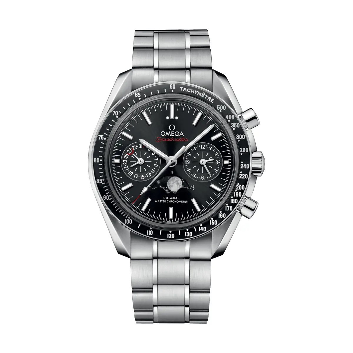 Speedmaster Moonphase Chronograph 44.25Mm - Black On Bracelet 1