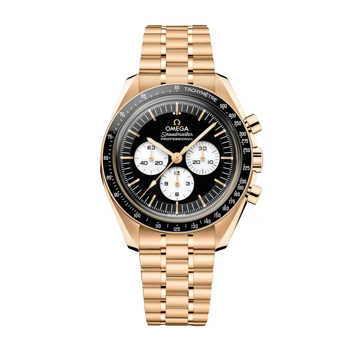 Speedmaster Moonwatch Professional 18K Moonshine™ Gold "Reverse Panda" 42Mm - Black On Bracelet 1