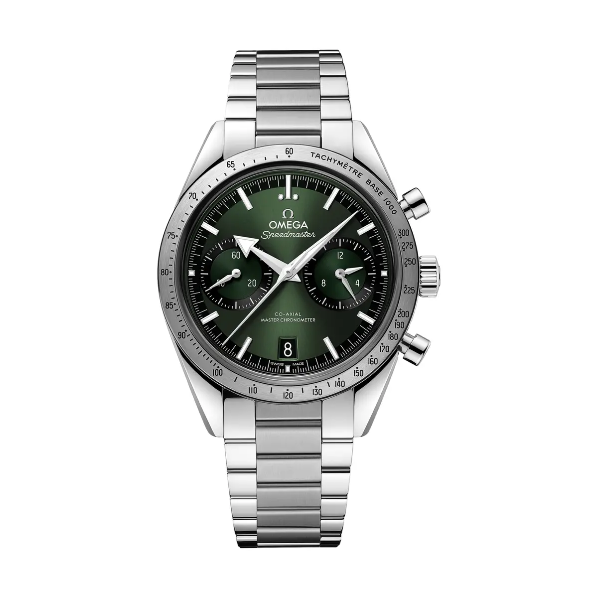 Speedmaster '57 Chronograph 40.5Mm - Green On Bracelet 1