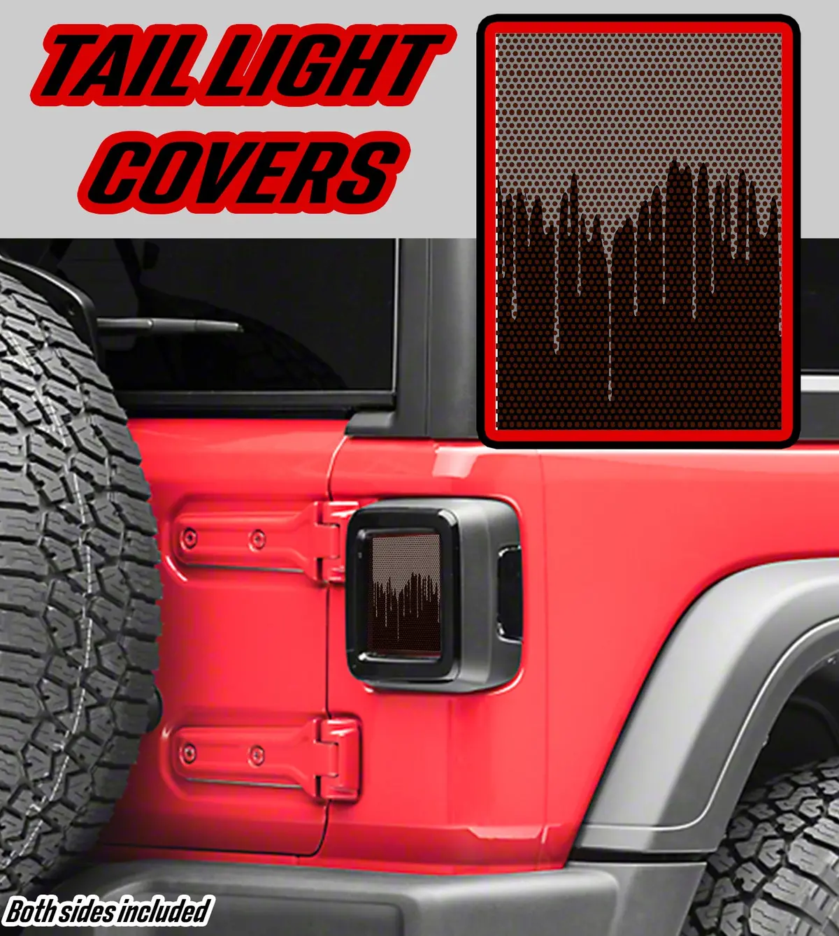 Gray Paint Taillight Cover Decal 1