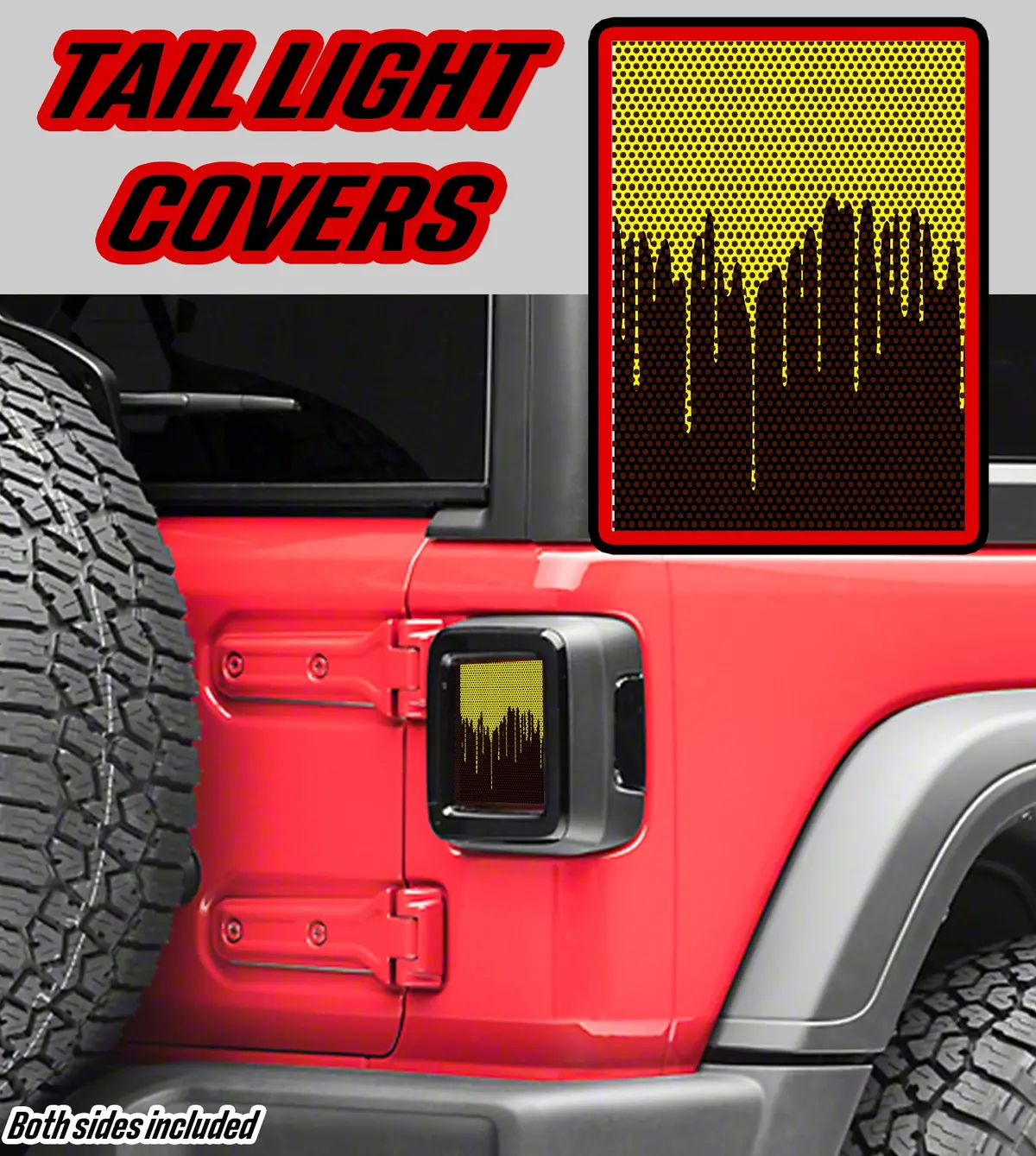 Yellow Paint Taillight Cover Decal 1
