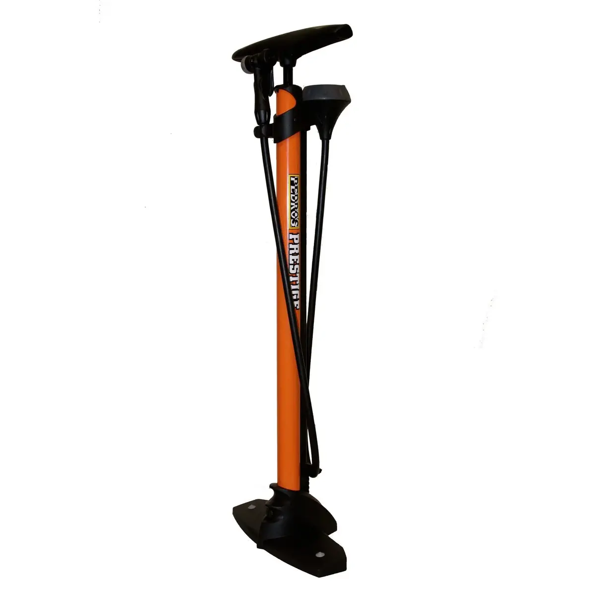 Pedros, Prestige, Floor Pump, Dual Valve Head, 160Psi, Orange 1