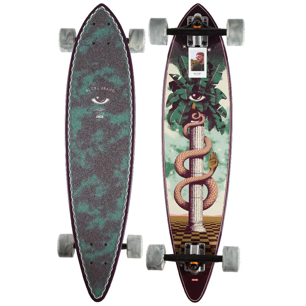 Globe Pintail 34" Complete Cruiser Skateboard - The Sentinel 1