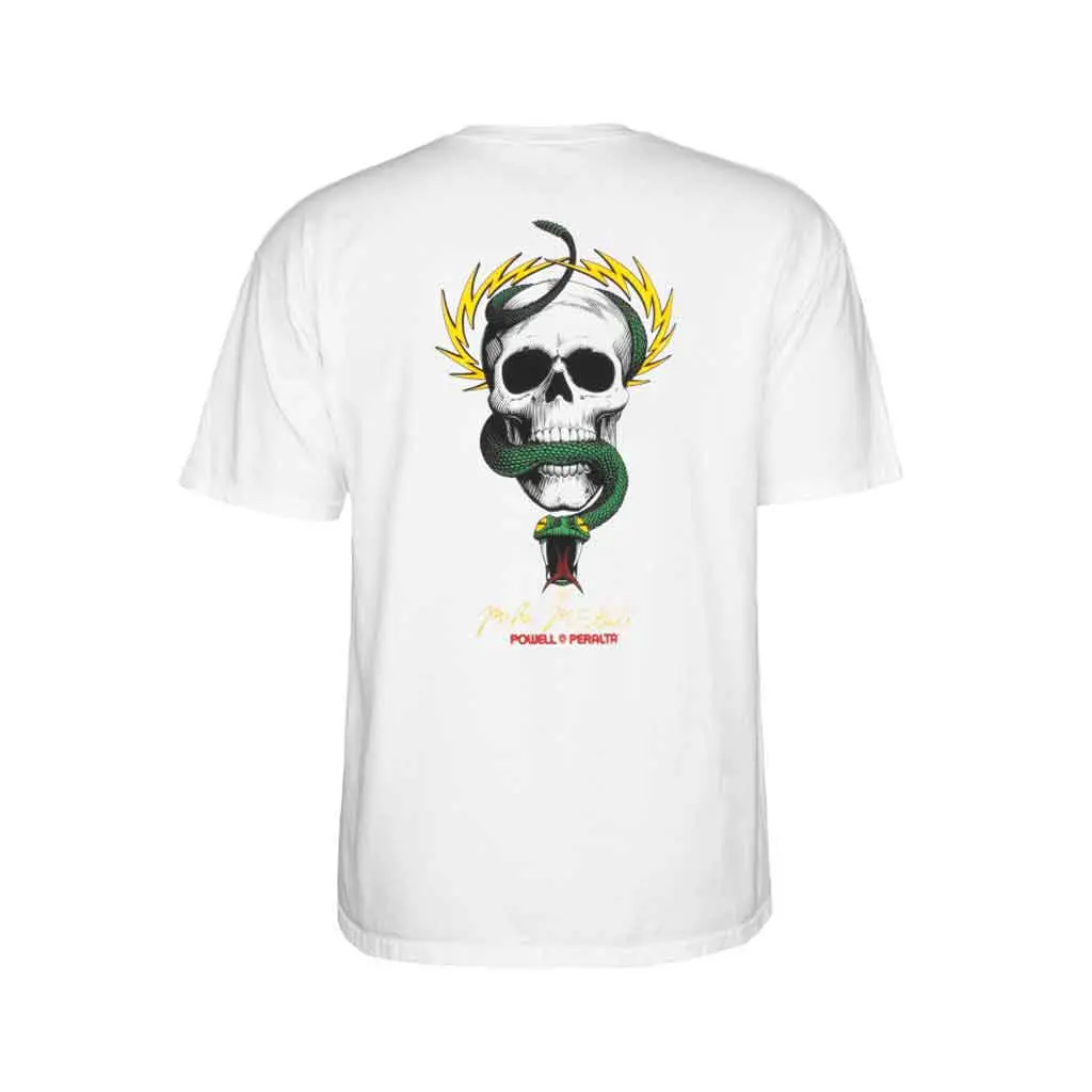 Skate One Powell Peralta Mcgill Skull & Snake Tee - White 1