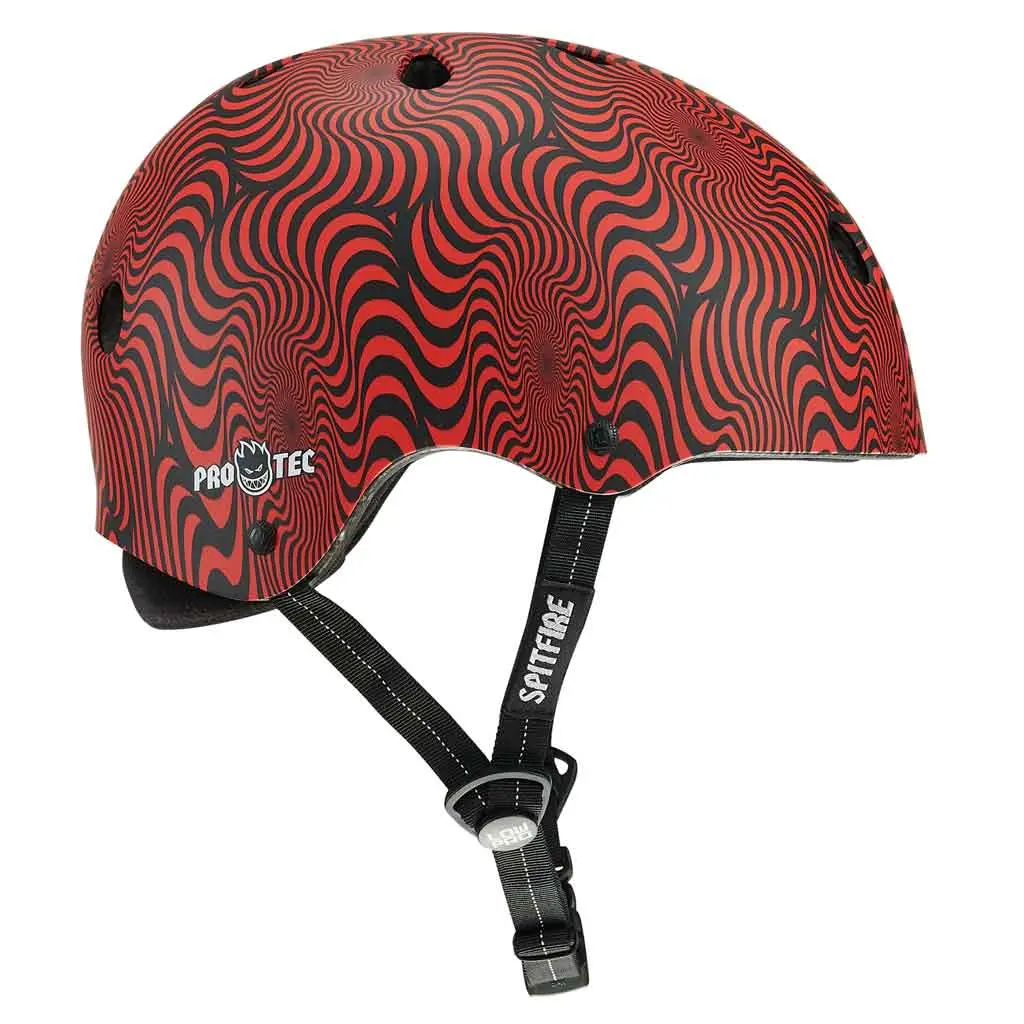 Pro Tech X Spitfire Low Pro Helmet - Red Swirl 1