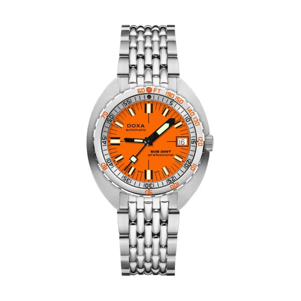 Sub 200T Professional 39Mm - Orange On Bracelet 1