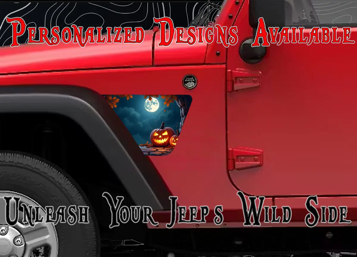 Pumpkin Patch Jk Fender Decals Fits 2007-2018 1