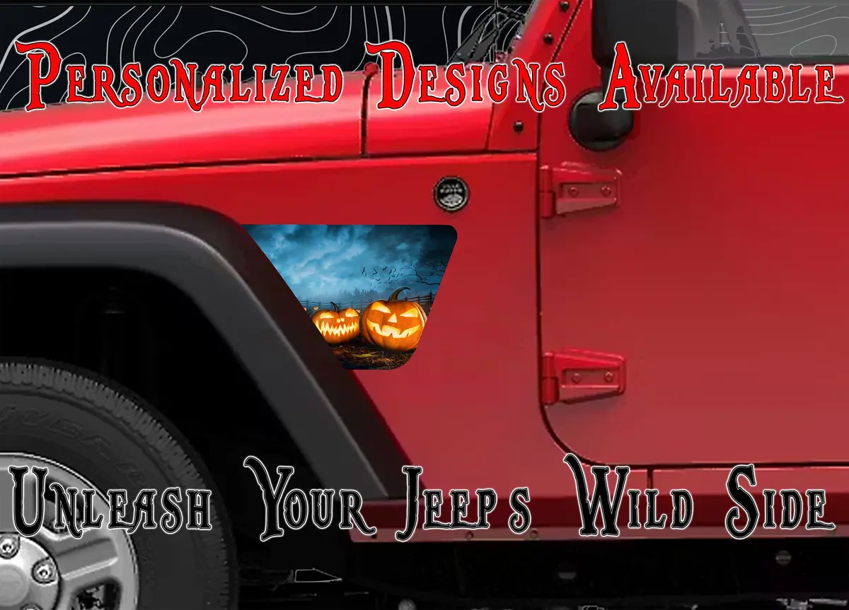 Pumpkins Jk Fender Decals Fits 2007-2018 1
