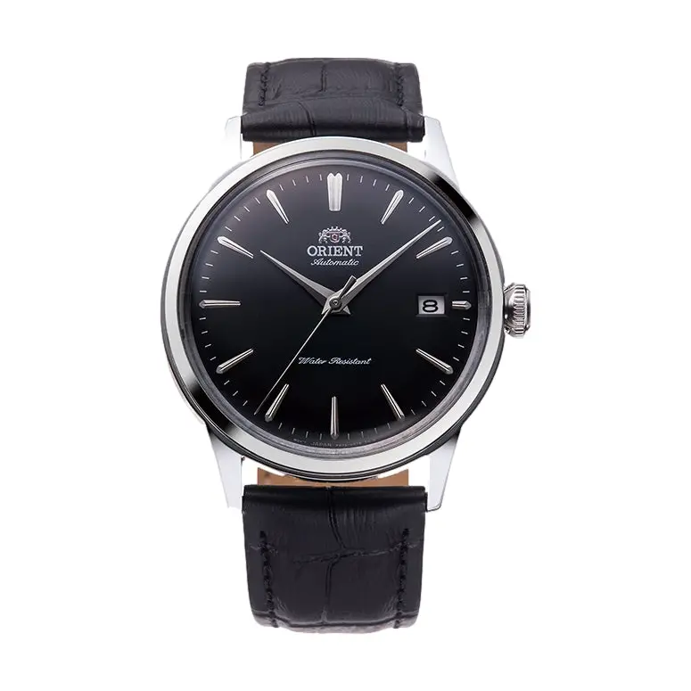 Bambino Version 7 Thailand Movement 38Mm - Black On Leather Strap 1