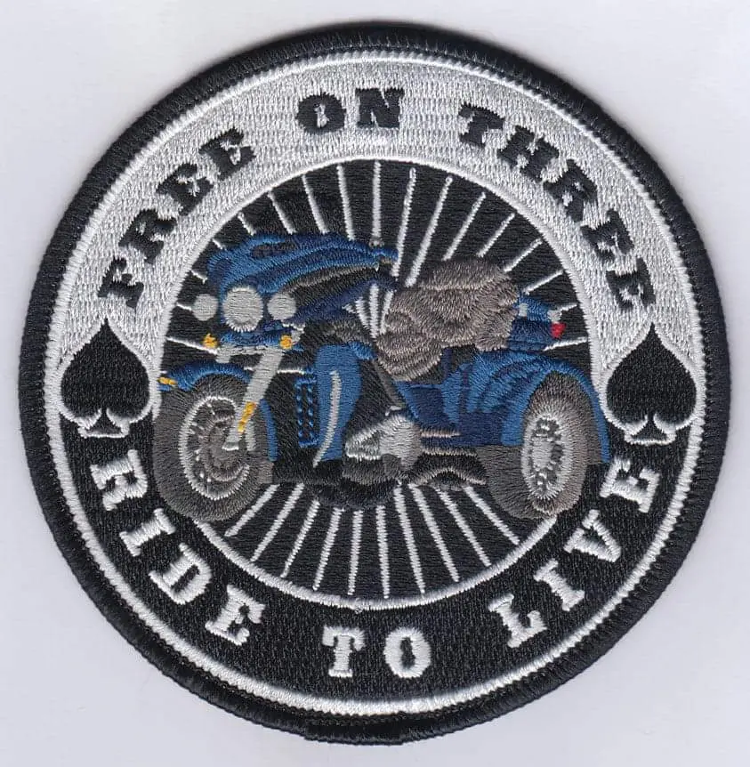 Free On Three Patch Blue Trike 1
