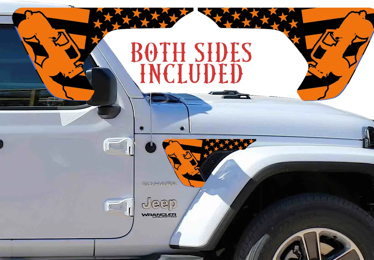 Rock Crawler Orange Fender Vent For The Jl Or Jt 2018 Or Newer 1
