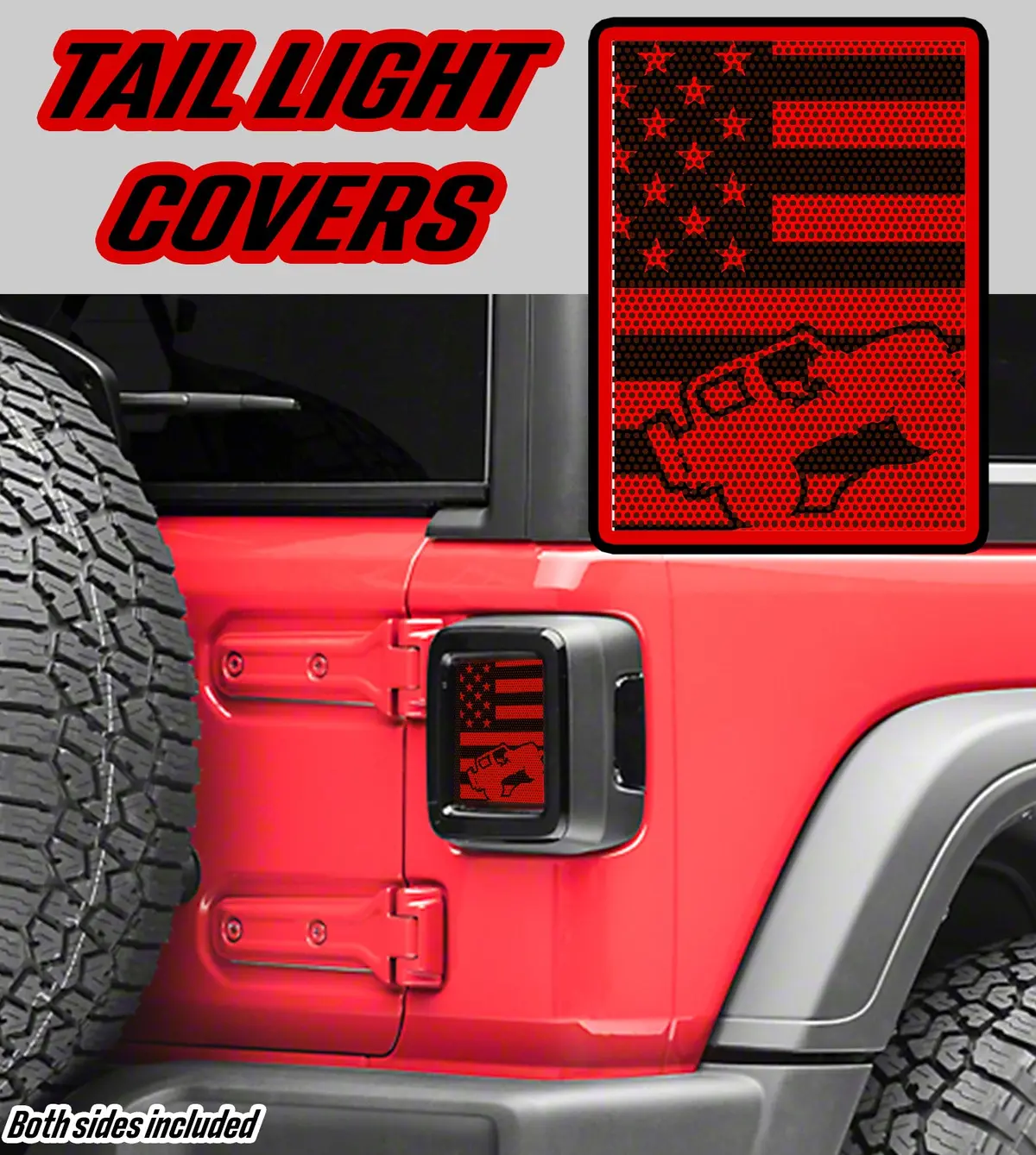 Red Rock Crawler Taillight Cover Decal 1