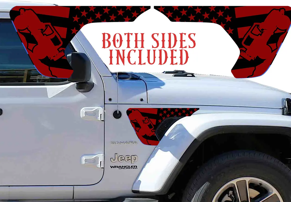 Rock Crawler Red Fender Vent For The Jl Or Jt 2018 Or Newer 1
