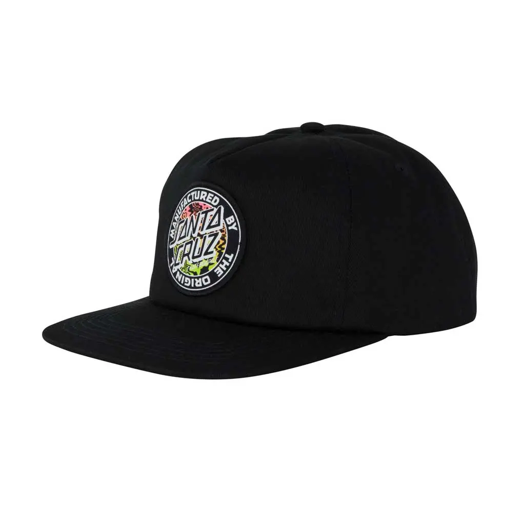 Santa Cruz Acidic Mfg Dot Snapback - Black 1