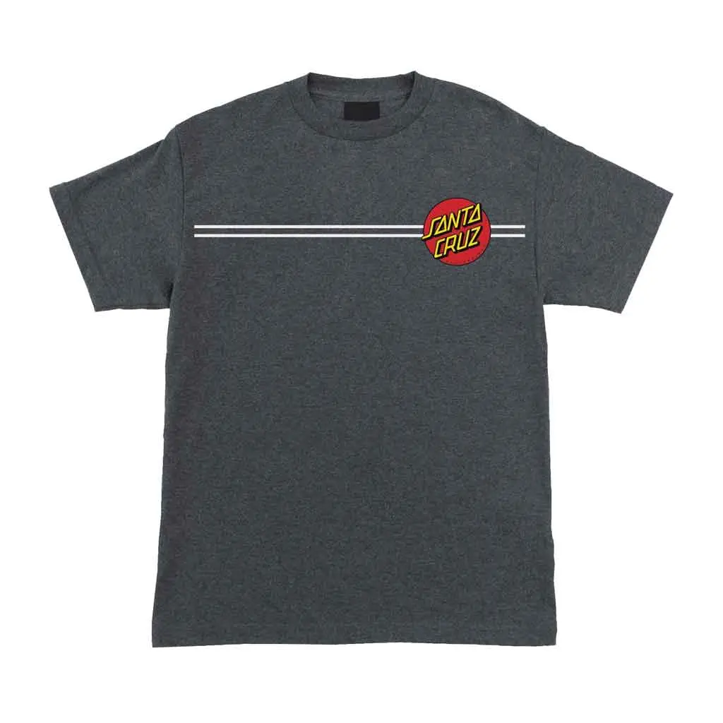 Santa Cruz Classic Dot Chest S/S Tee - Charcoal Heather 1