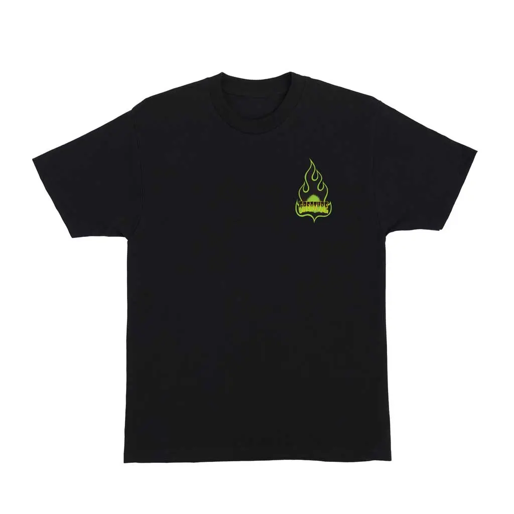 Creature Logo Flame S/S Tee - Black 1