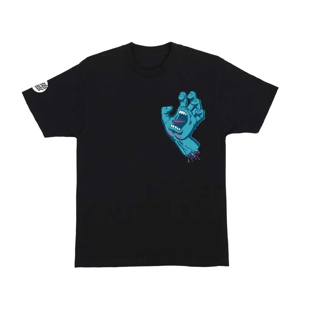 Santa Cruz Rigid Screaming Hand Font S/S Tee - Pigment Black 1