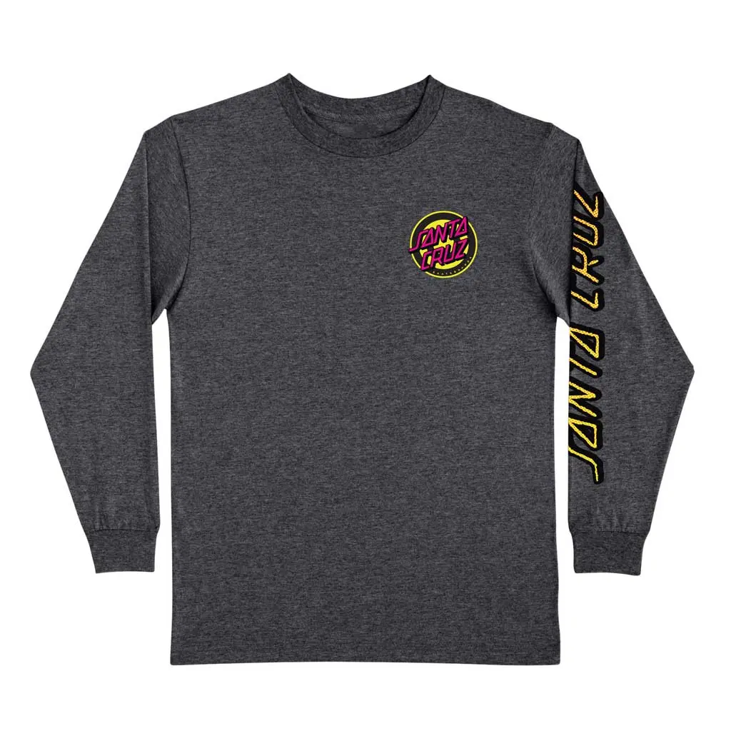 Santa Cruz Roskopp Break L/S T-Shirt - Dark Heather 1
