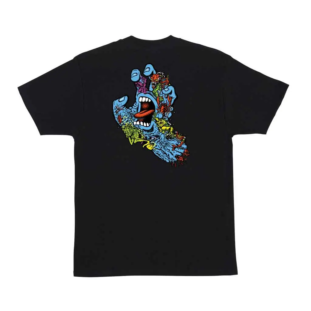 Santa Cruz Roskopp Screaming Five S/S Tee - Black 1