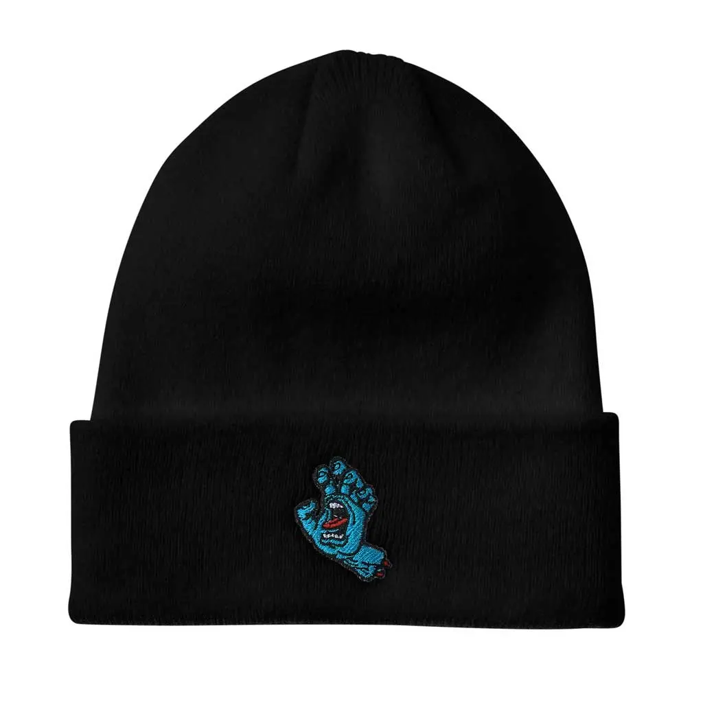 Santa Cruz Screaming Hand Beanie Long Shoreman - Black 1