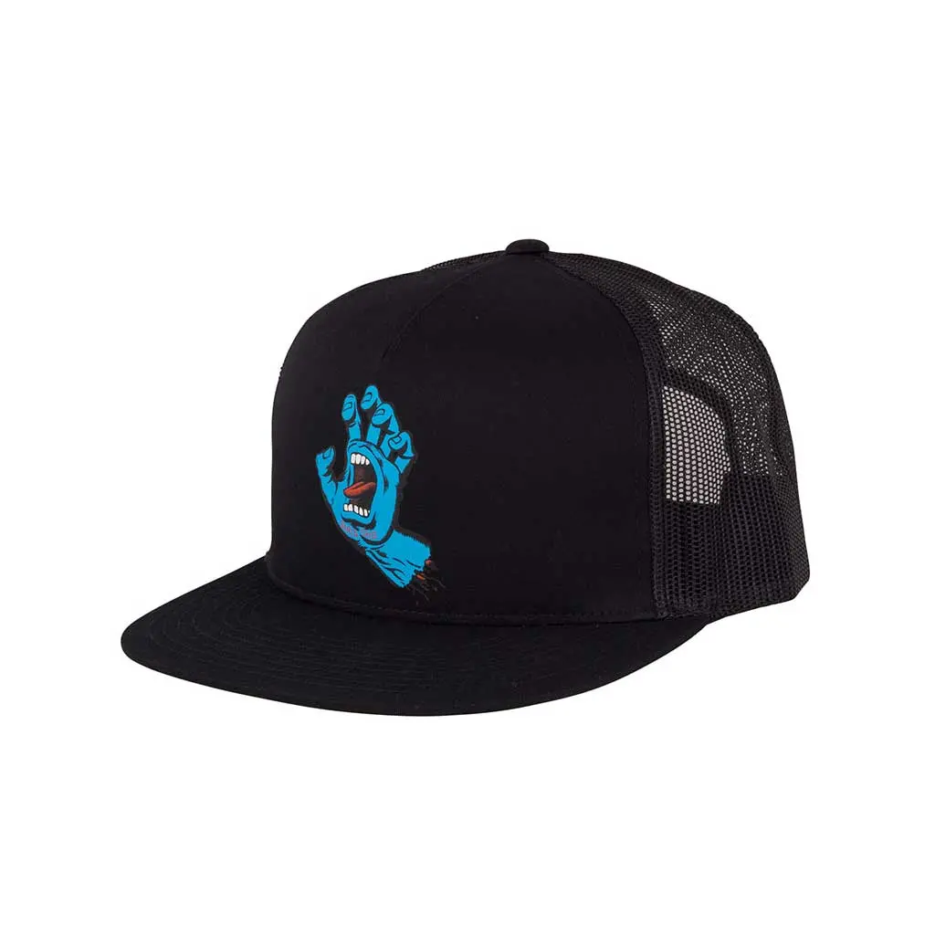 Santa Cruz Screaming Hand Front Mesh Trucker Hat - Black 1
