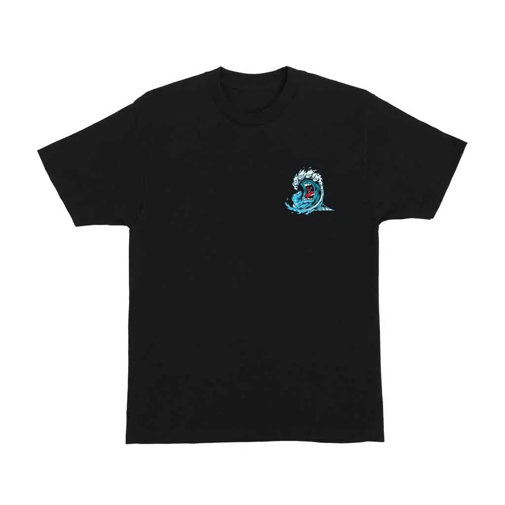 Santa Cruz Screaming Wave S/S Tee - Black 1