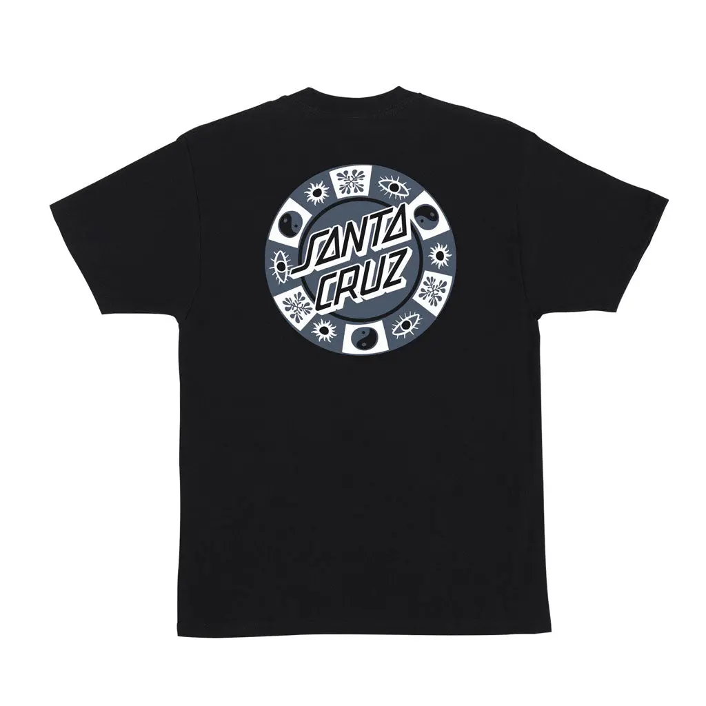 Santa Cruz Strange Check Dot S/S Tee - Black 1