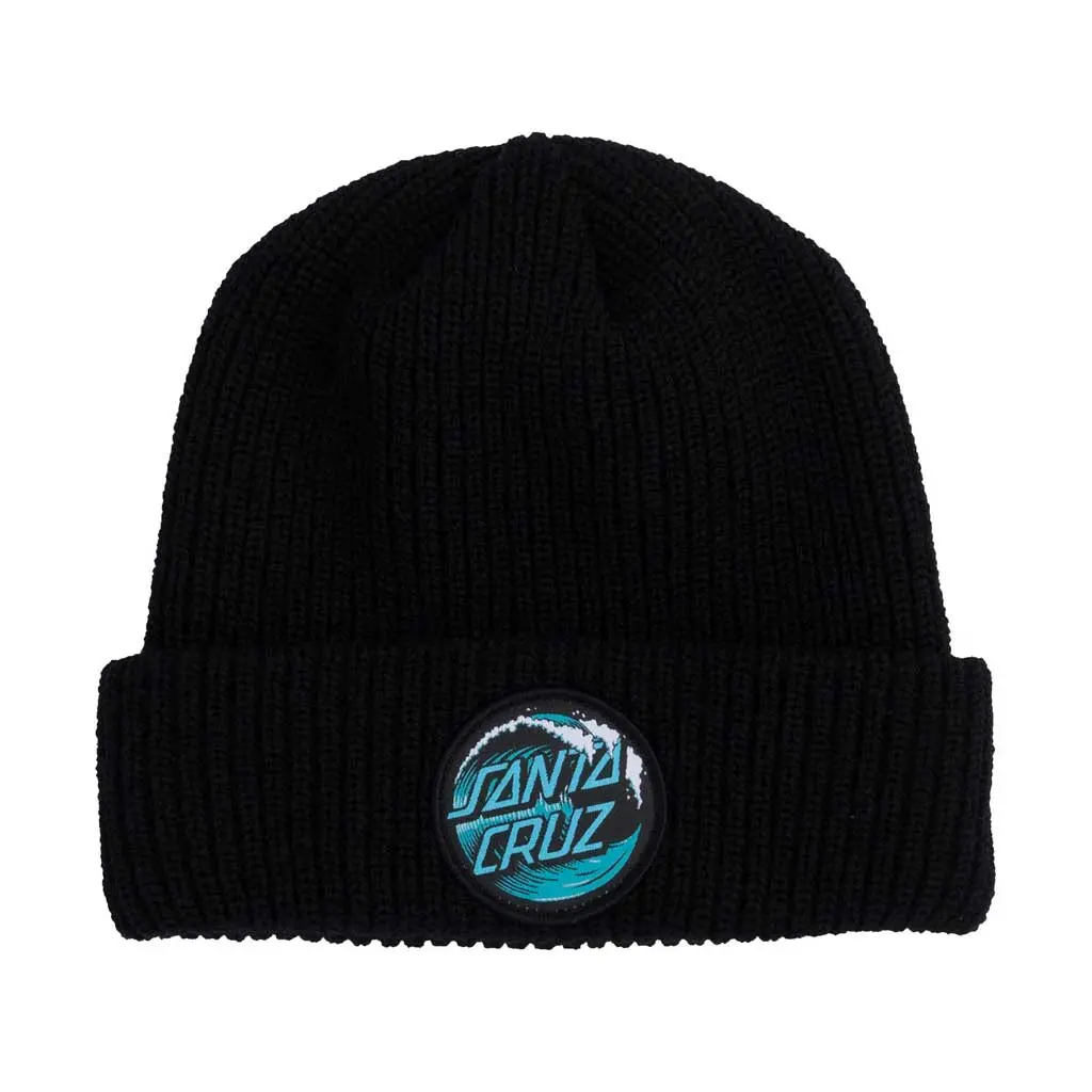 Santa Cruz Wave Dot Beanie - Black 1