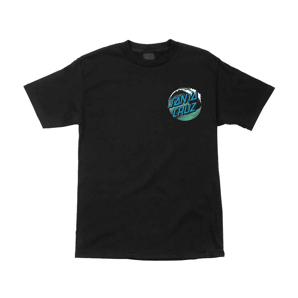 Santa Cruz Wave Dot Regular S/S Tee - Black 1
