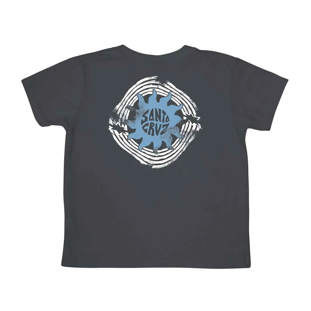 Santa Cruz Kid's Sun Daze S/S Tee - Charcoal 1