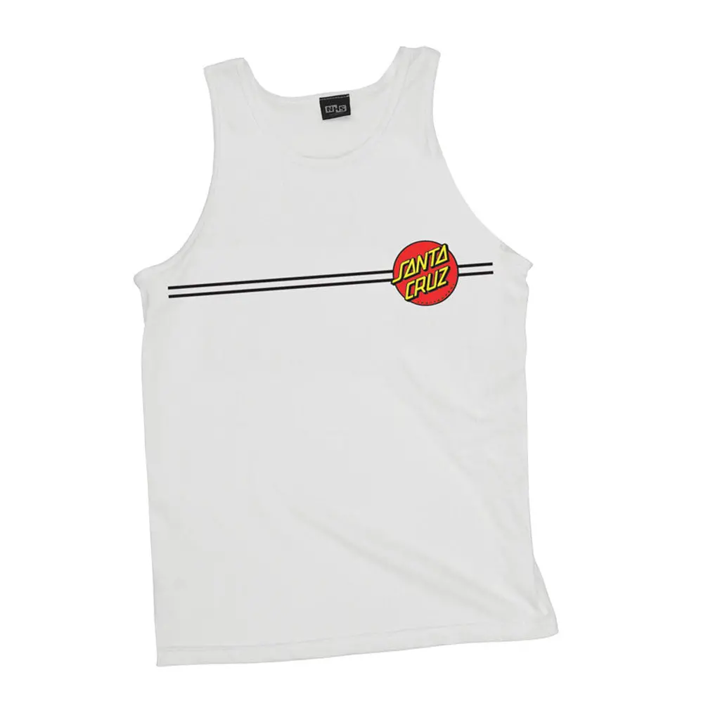 Santa Cruz Classic Dot Regular Tank - White 1