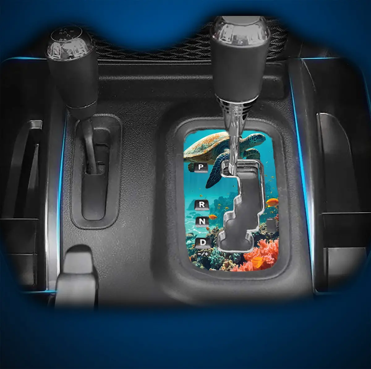Sea Turtle Jk Shifter Decal 1